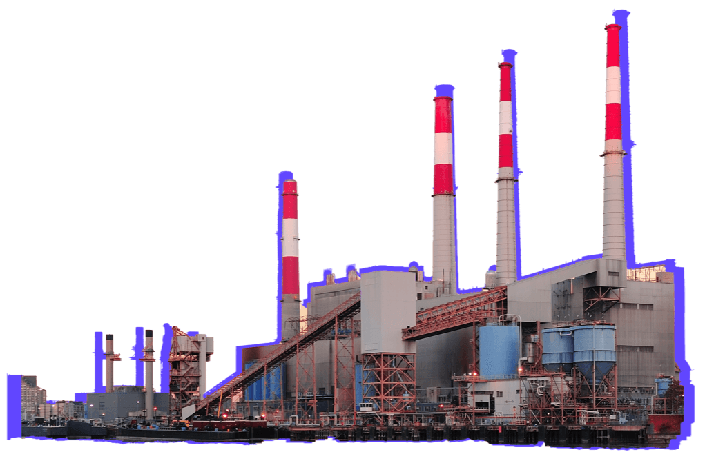 Industrial facility representing equipment financing